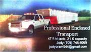 Jody Oram - Professional Transport
